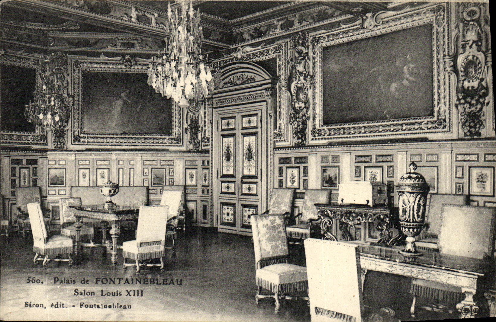Palazzo di Fontainebleau — Salone di Luigi XIII — Siron, editore - Fontainebleau