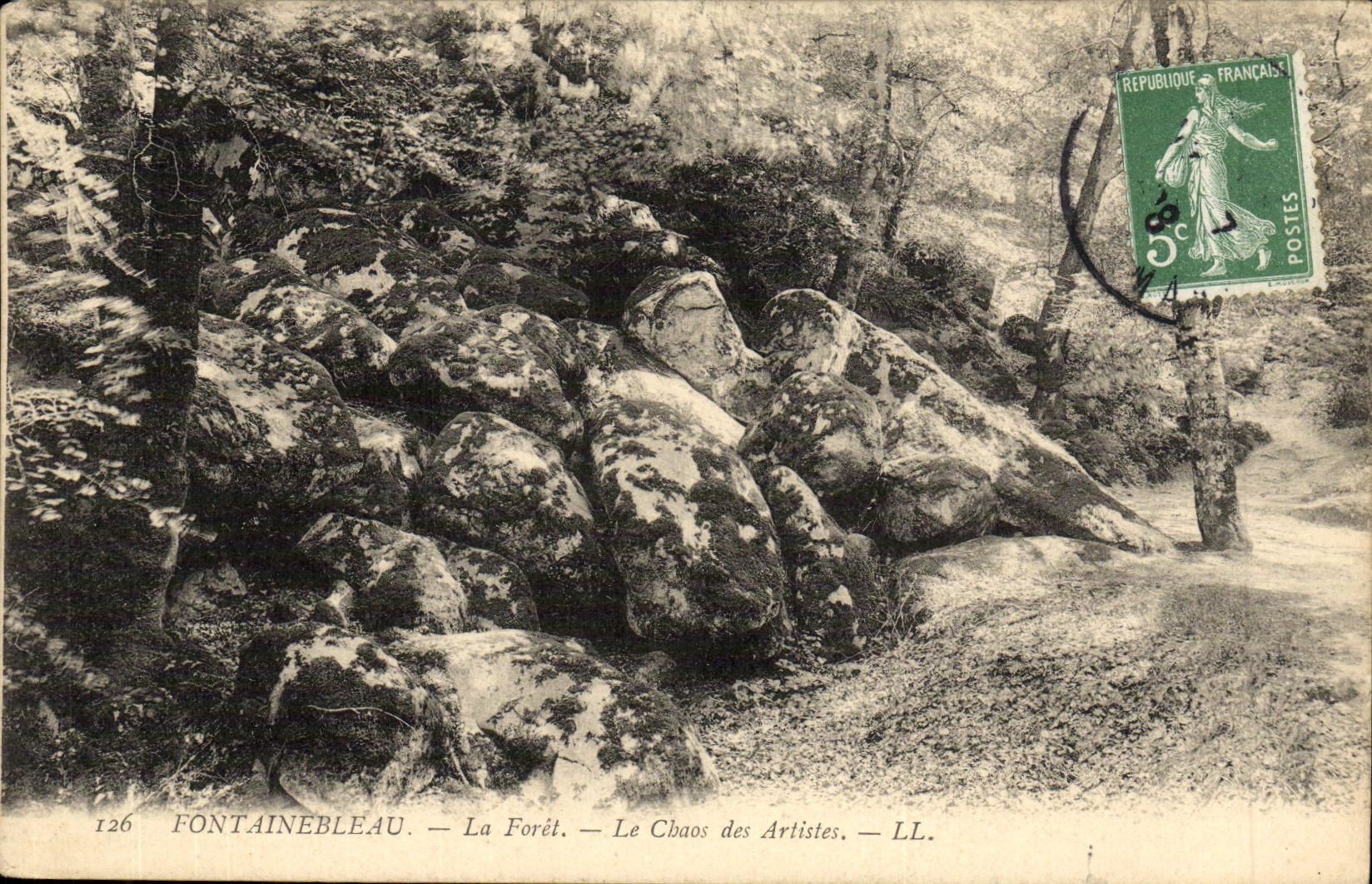 Fontainebleau — La Forêt — Le Chaos des Artistes — LL. — n°126