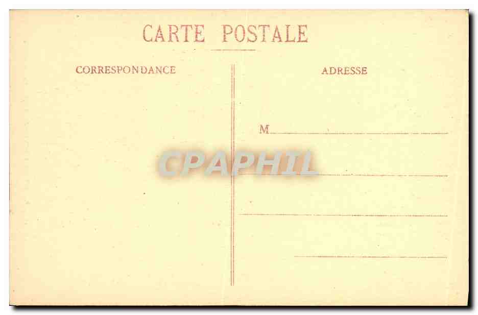 Palais de Fontainebleau — Le Baptistère — Éditeur non identifié, n° de série 16 — Verso