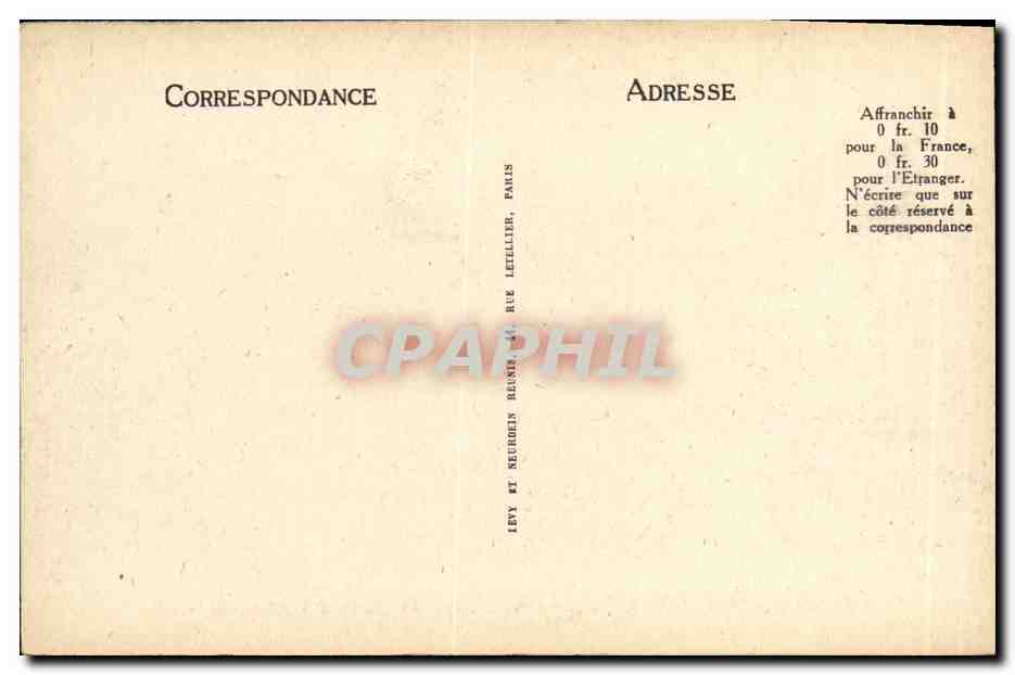 CPA Palais de Fontainebleau Cour d Henri IV Ecole d application — Verso