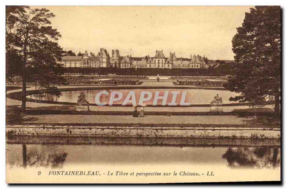 Fontainebleau - Il Tibre e prospettiva sul Castello - LL