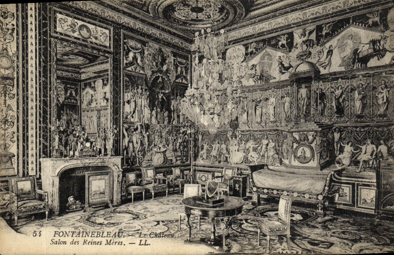 Fontainebleau — El Castillo. Salón de las Reinas Madres — LL. N° 54