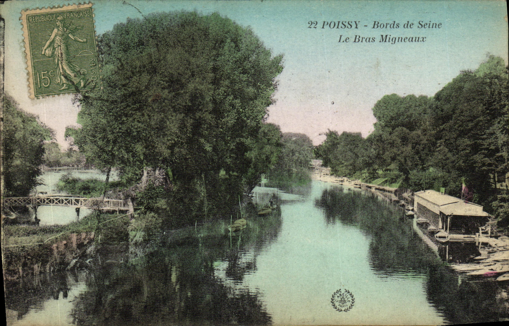 CPA Poissy Bords de Seine Le Bras Migneaux