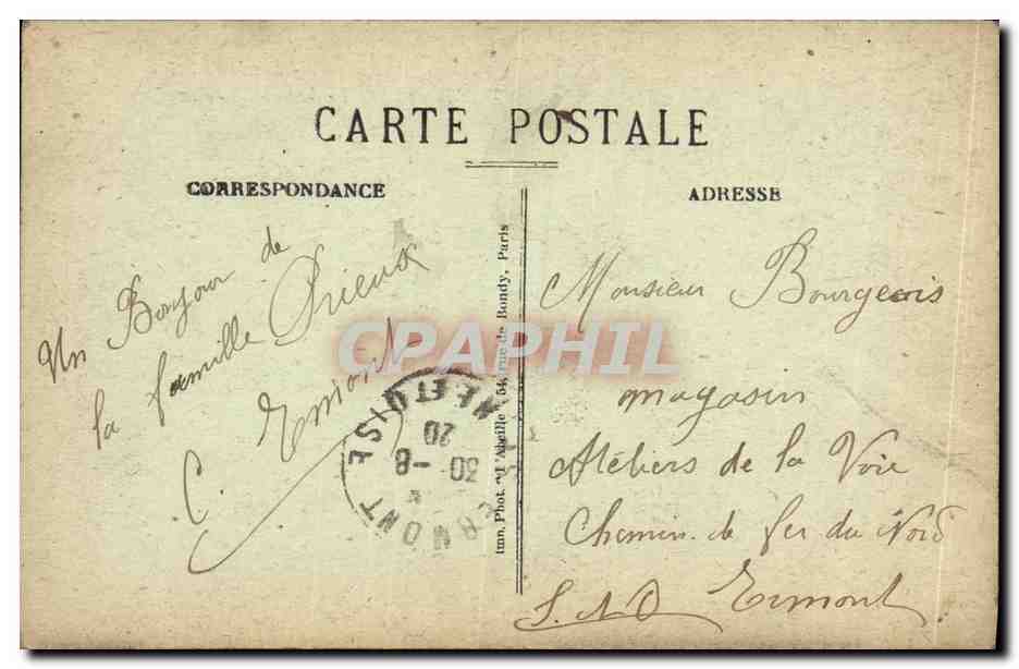 CPA Poissy Bords de Seine Le Bras Migneaux — Back