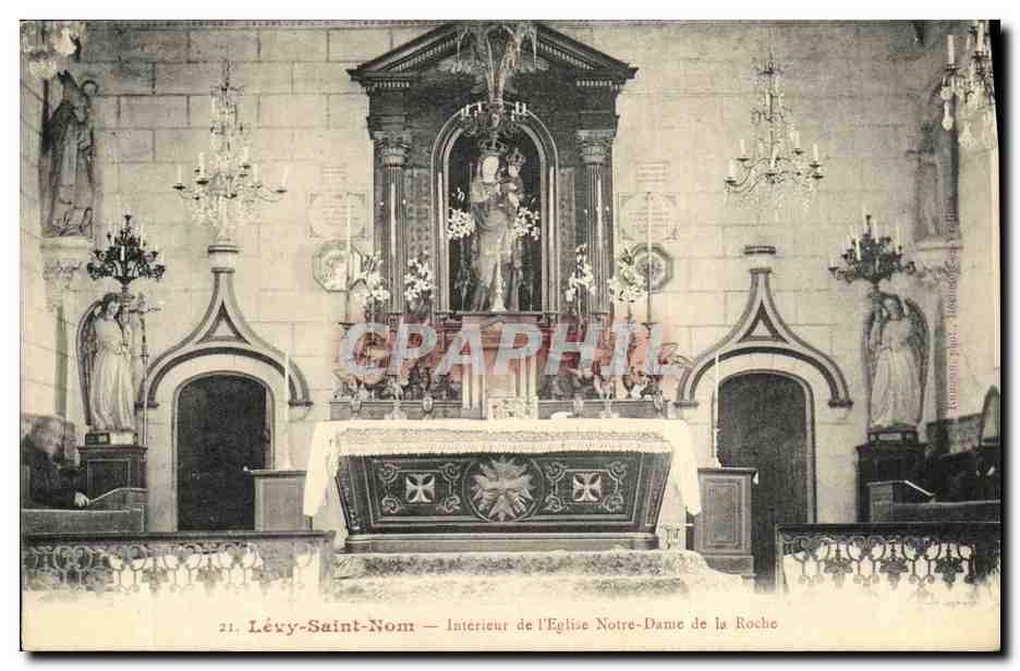 Lévy-Saint-Nom — Intérieur de l'Église Notre-Dame de la Roche — Éditeur : Lévy-Saint-Nom, n°21