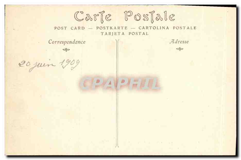 CPA Chatreau de la Malmaison Bibliotheque de l empereur Napoleon 1er — Rückseite