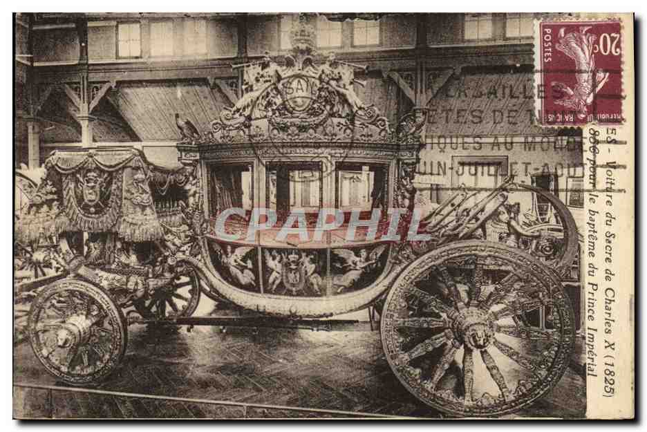 CPA Voiture du Secre de Charles Pour le Bapteme du Prince Imperial