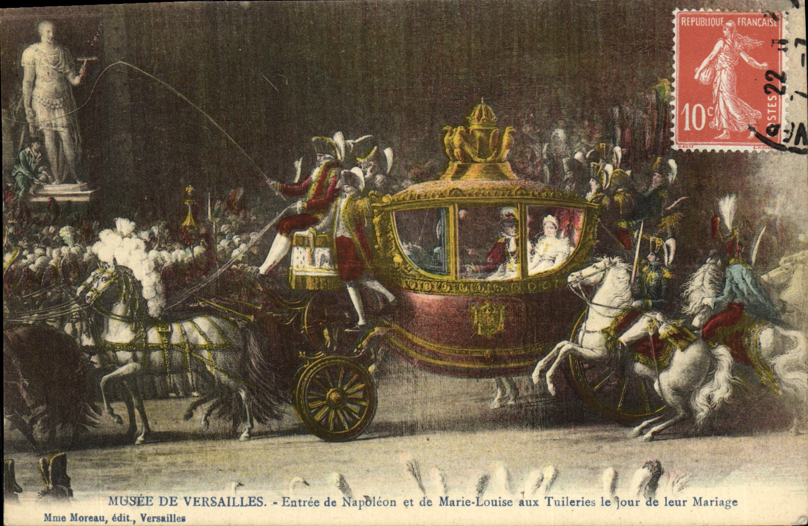 CPA Versailles Musee Entree de Napoleon en de Marie Louise aux Tuileries le jour de leur mariage 