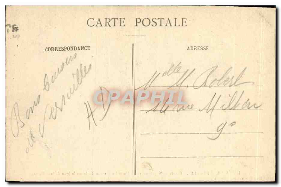 CPA Versailles Musee Entree de Napoleon en de Marie Louise aux Tuileries le jour de leur mariage  — Rückseite