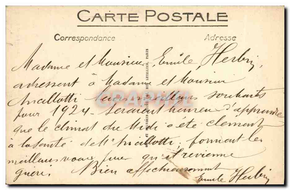 CPA Versailles Bassin de Latone — Verso