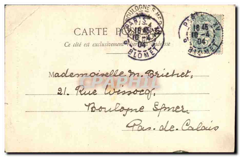 CPA Versailles Bonapartc Consul par Isabey Napoleon 1er — Rückseite