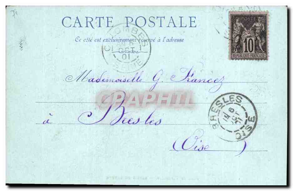 CPA Versailles Chateau Bassin de Latone  — Verso