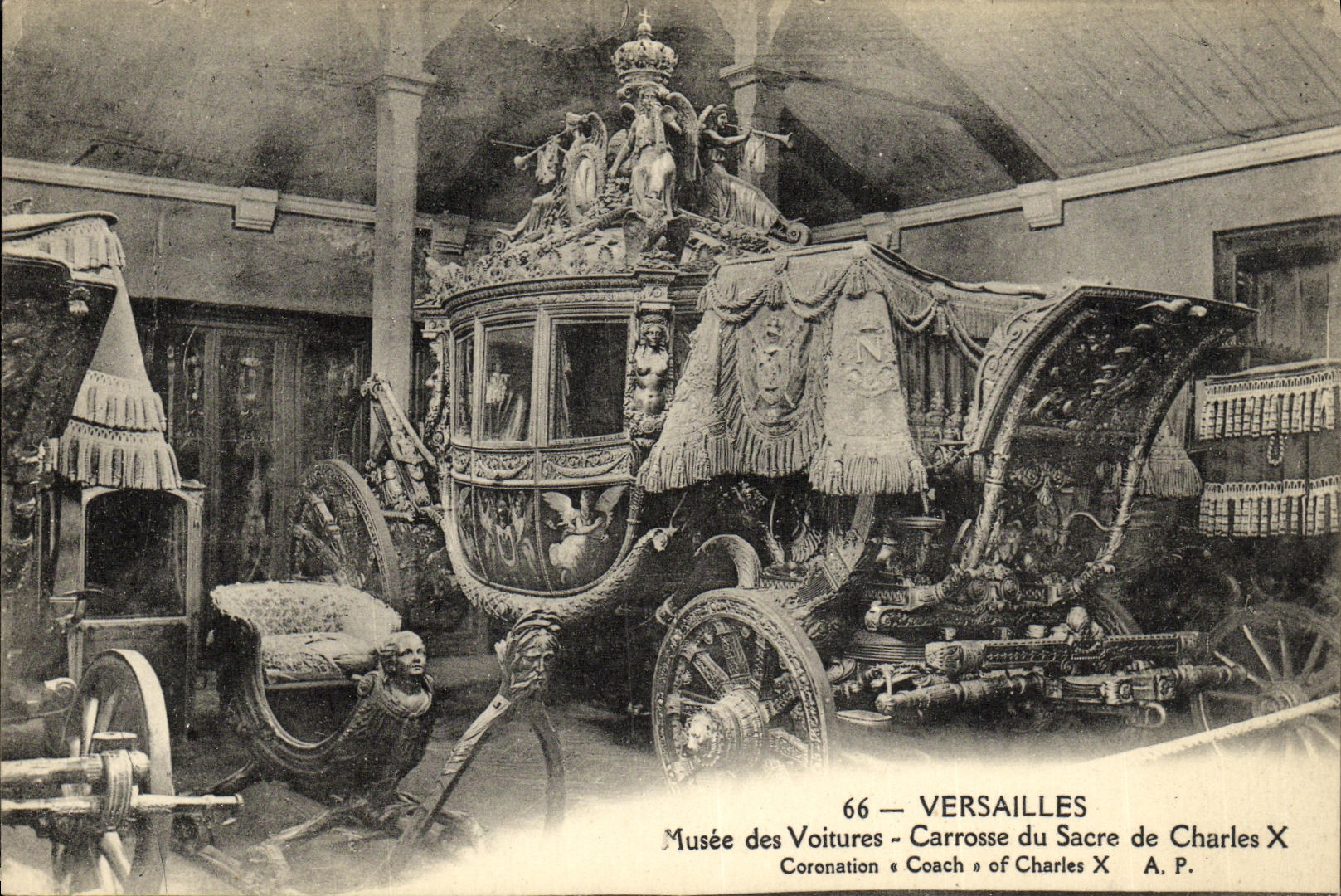 Carrosse du Sacre de Charles X — Musée des Voitures, Versailles — A.P.
