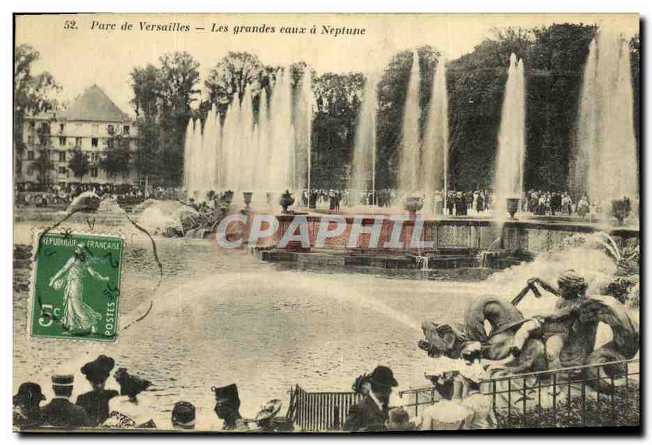 Parc de Versailles — Les grandes eaux à Neptune — Édia Paris-Versailles n°52