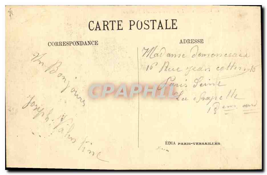 Parc de Versailles — Les grandes eaux à Neptune — Édia Paris-Versailles n°52 — Verso