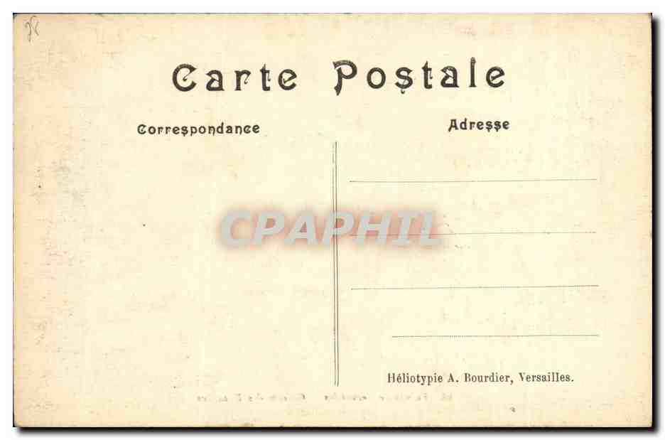 CPA Versailles Palais de Galerie des Batailles — Verso