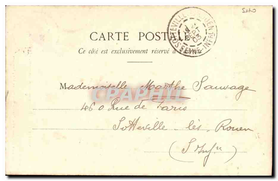CPA Versailles Hameau Du Marie Antoinette — Verso