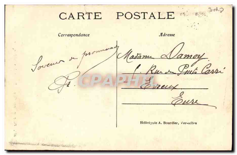 CPA Parc de Versailles Bassin De Ceres de Regnaudin  — Verso