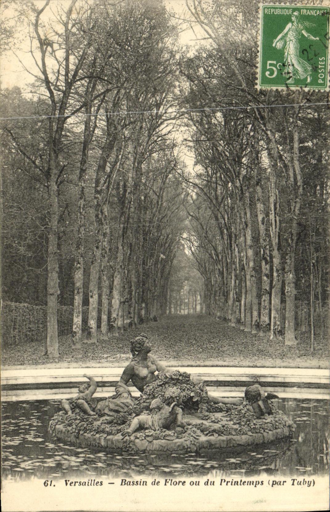 CPA Versailles Bassin de Flore Ou Du Printemps par Tuby