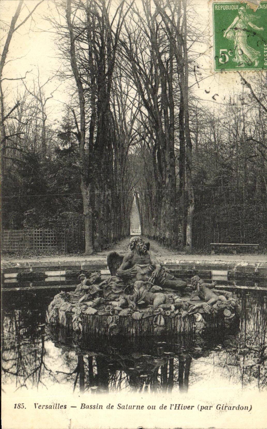 CPA Versailles Bassin de Saturne Ou De L Hiver par Girardon