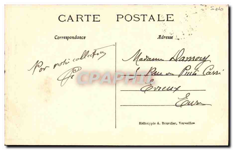 CPA Versailles Bassin de Saturne Ou De L Hiver par Girardon — Verso