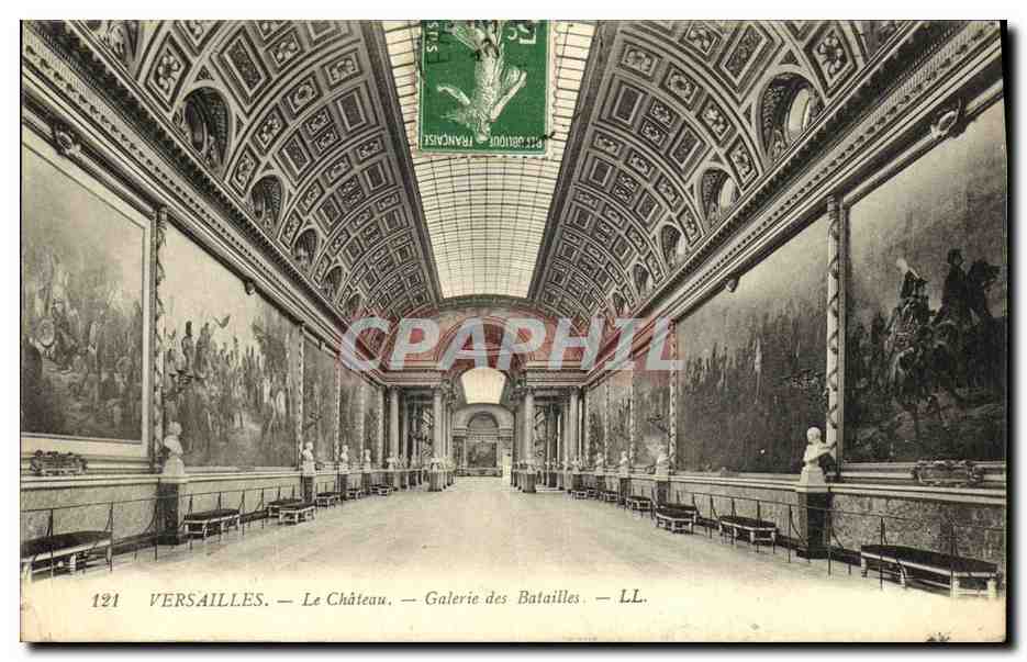 CPA Versailles Le Chateau Galerie des Batailles 