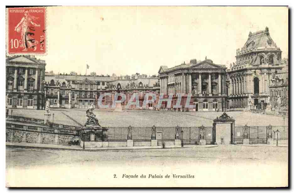 CPA Facade du Palais de Versailles