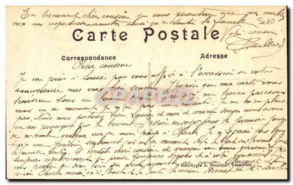 CPA Versailles Hameau De Triano Maison de La Reine  — Verso