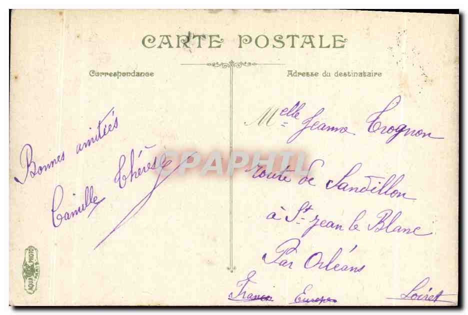 CPA Varsailes Petit Trianon La Ferme  — Verso