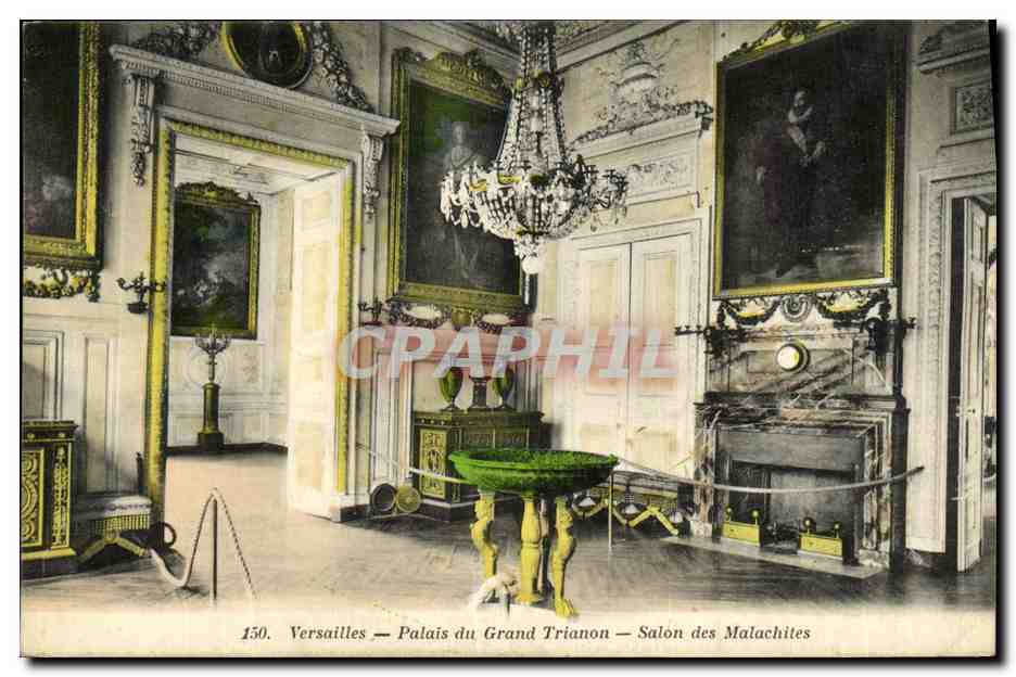 CPA Varsailes Palais du Grand Trianon Salon des Malachites
