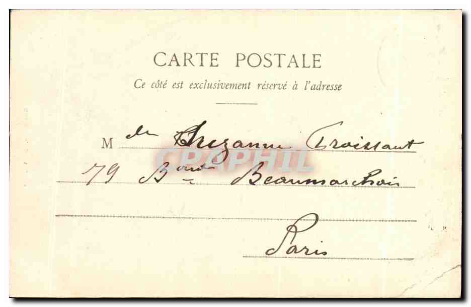 CPA Parc de Versailles Le Bassin de Neptune  — Verso