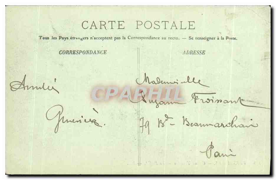 CPA Versailles Grand Trianon Le Buffet  — Verso