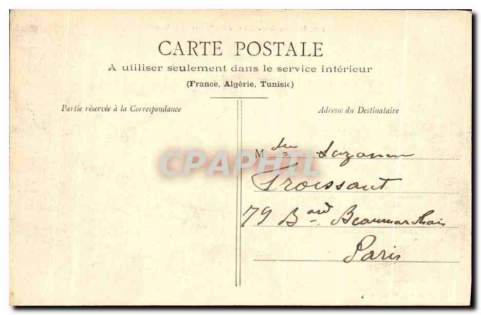 CPA Parc de Versailles D Apollon et Tapis Vert  — Verso