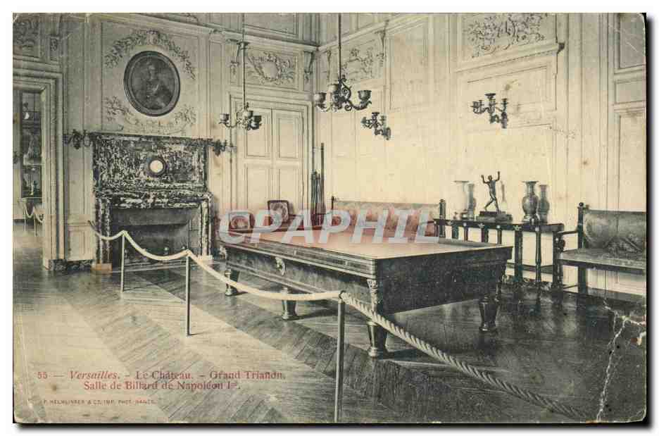 CPA Versailles Le Chateau Grand Trianon Billard