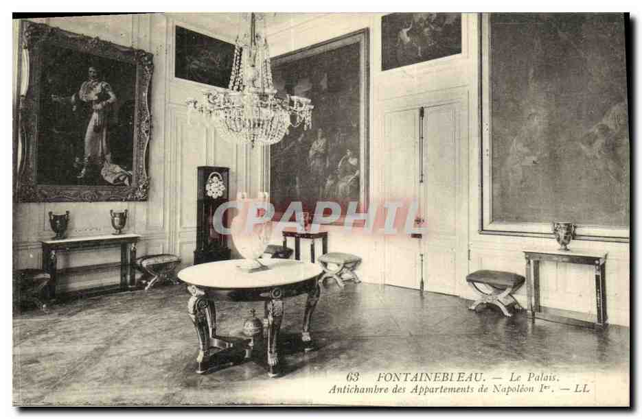 Fontainebleau — El Palacio, Antecámara de los Apartamentos de Napoleón I — LL