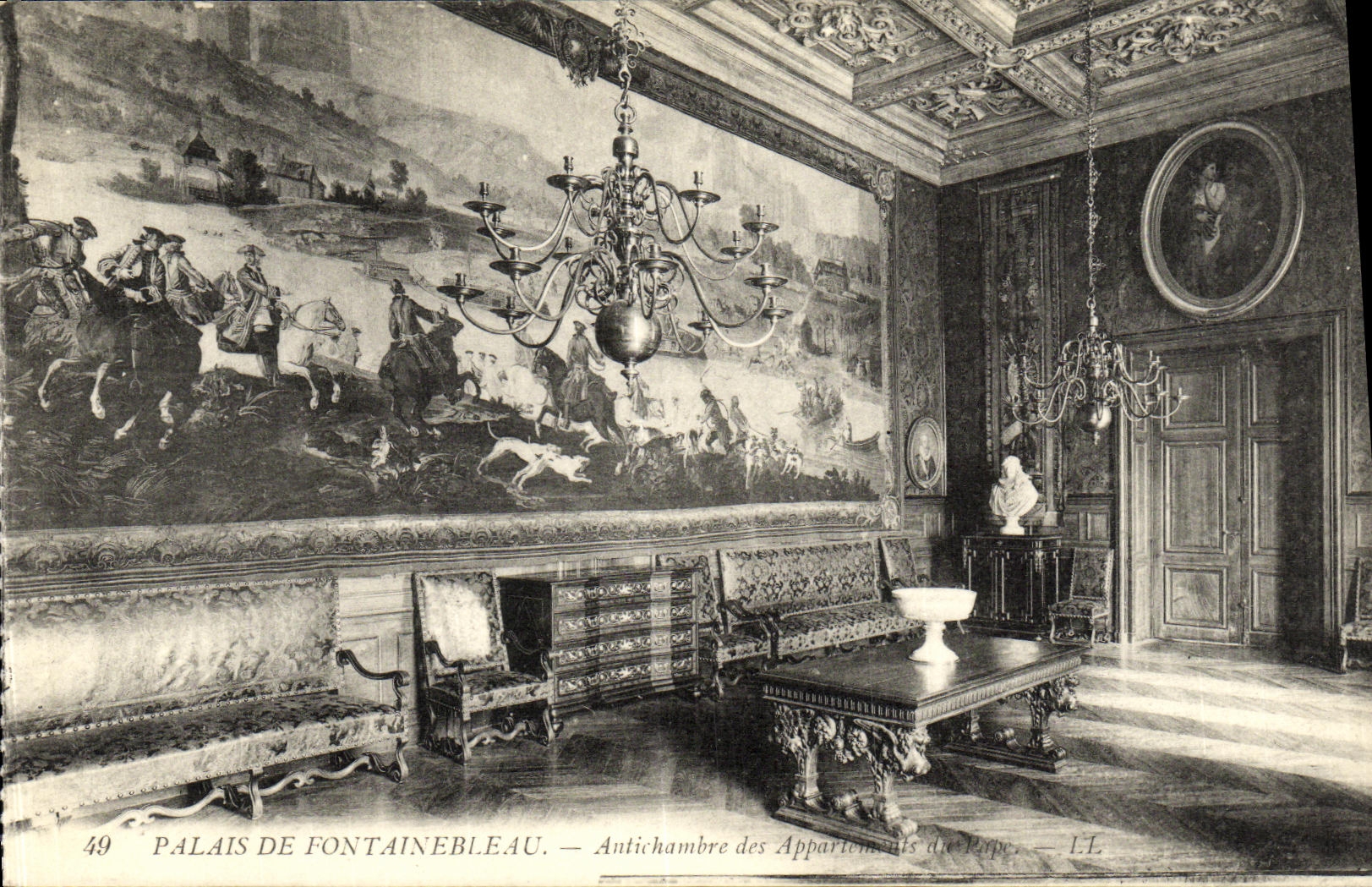 Palacio de Fontainebleau — Antecámara de los Apartamentos del Rey — L.L. n°49