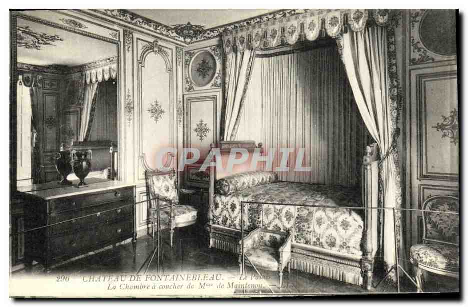 Château de Fontainebleau — Le Palais. La Chambre à coucher de Mme de Maintenon — n°206