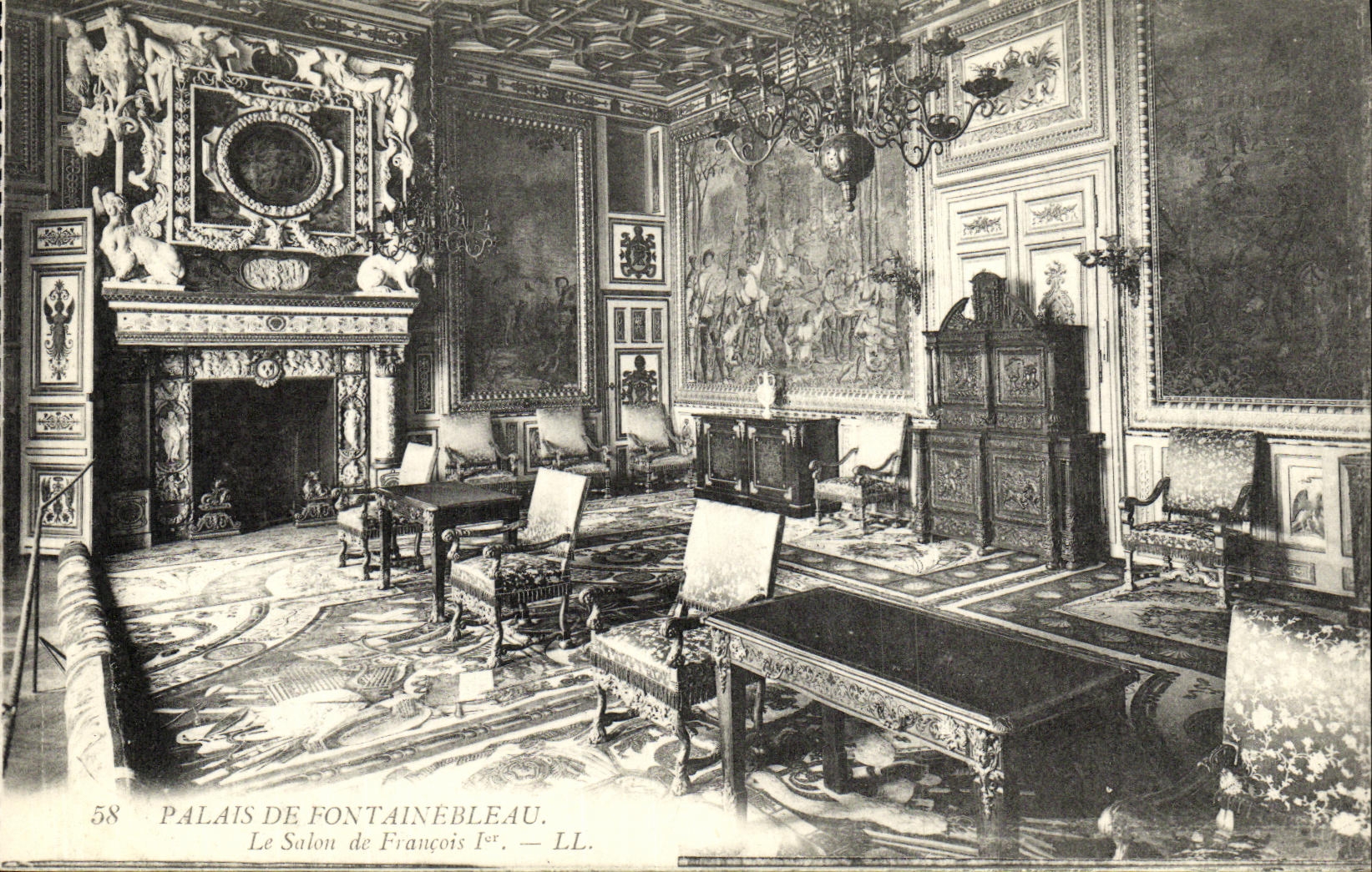 Palacio de Fontainebleau — El Salón de François I — LL. N° 58