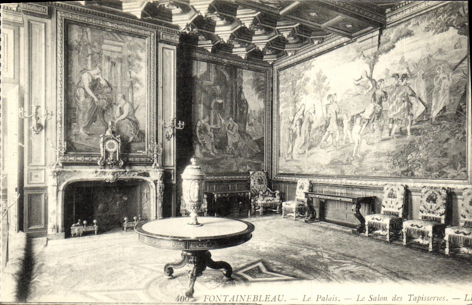 Fontainebleau — El Palacio — El Salón de las Tapicerías — Editor L. Lévy, n.º 400