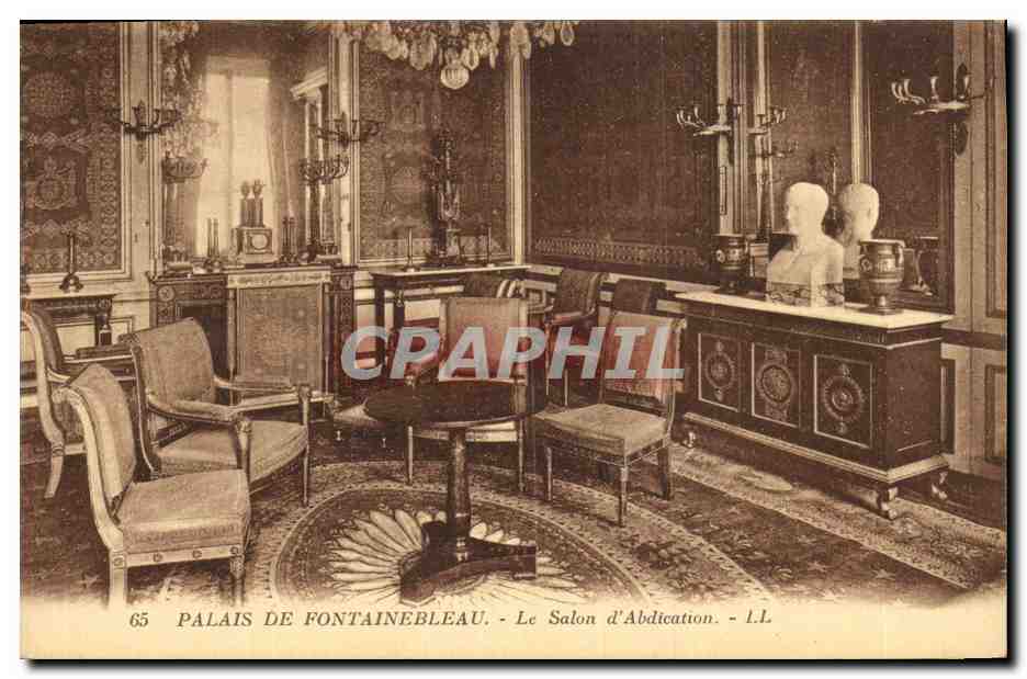 Palacio de Fontainebleau — Salón de la Abdicación — I.L.