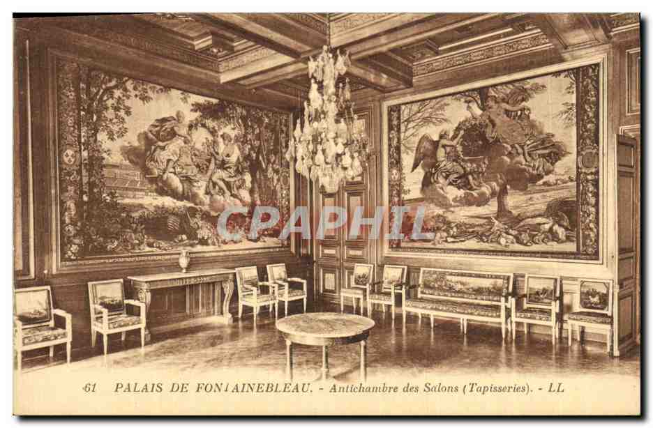 Schloss Fontainebleau — Vorzimmer der Salons (Teppiche) — LL, n°61