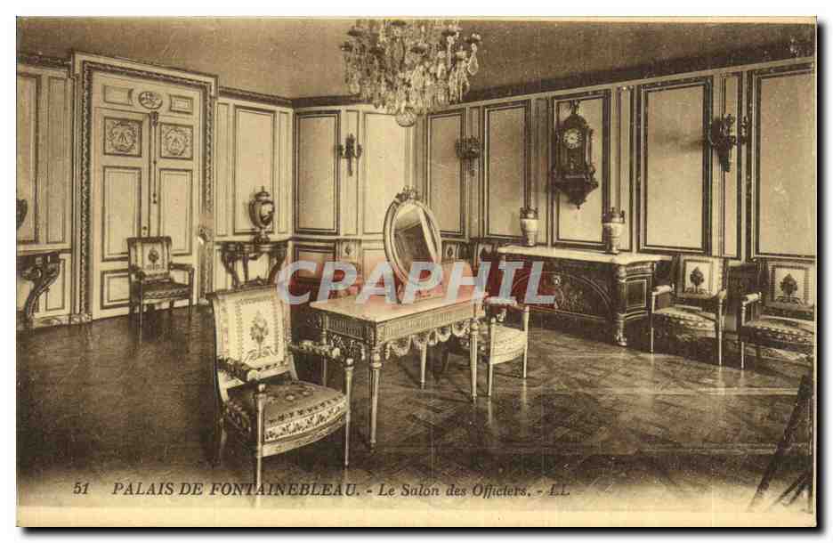 Palazzo di Fontainebleau — Il Salone degli Ufficiali — Editore L.L. n°51