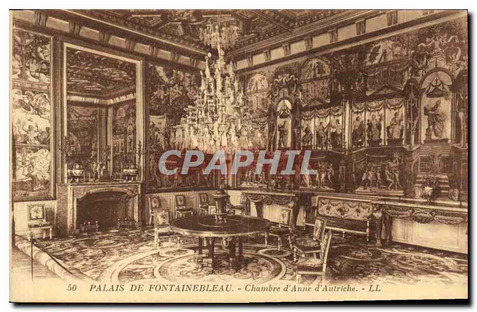 Palais de Fontainebleau — Chambre d'Anne d'Autriche — LL n°50