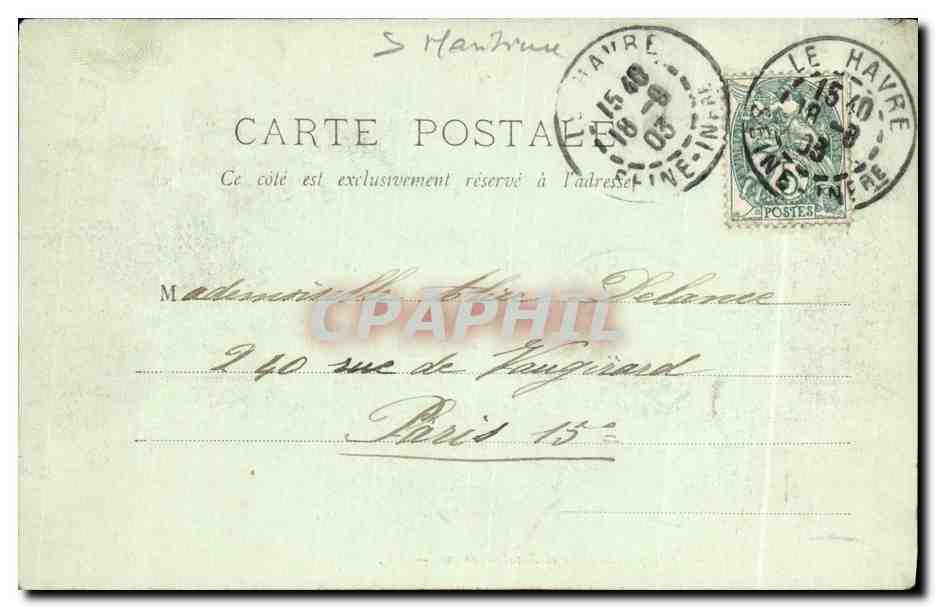 CPA Le Havre Le Cap de La Have et Sainte Adresse  — Rückseite
