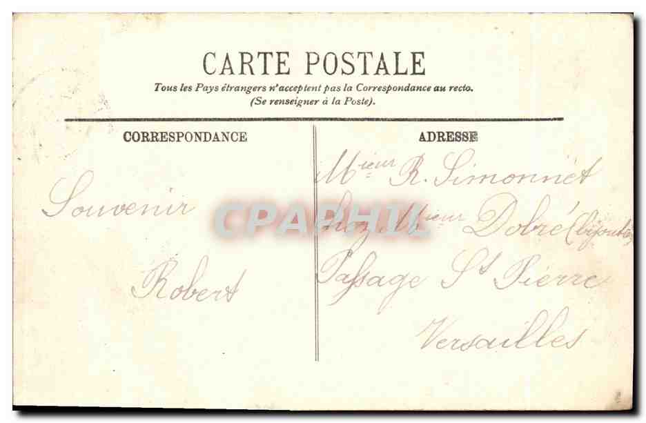 CPA Le Havre La Villa Dufayel et la plage Marie Christine — Rückseite