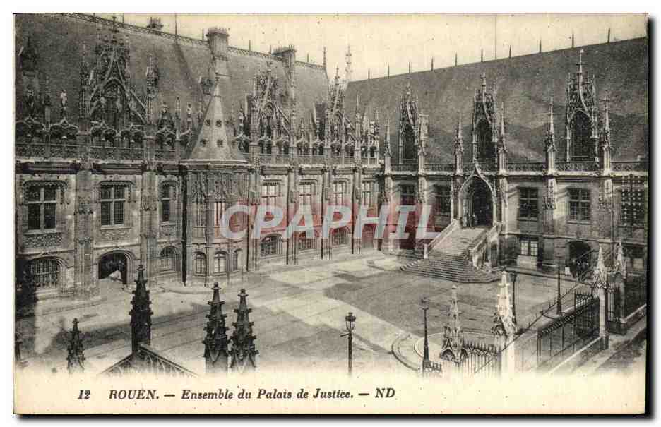 CPA Rouen Ensemble du Palais de Justice 