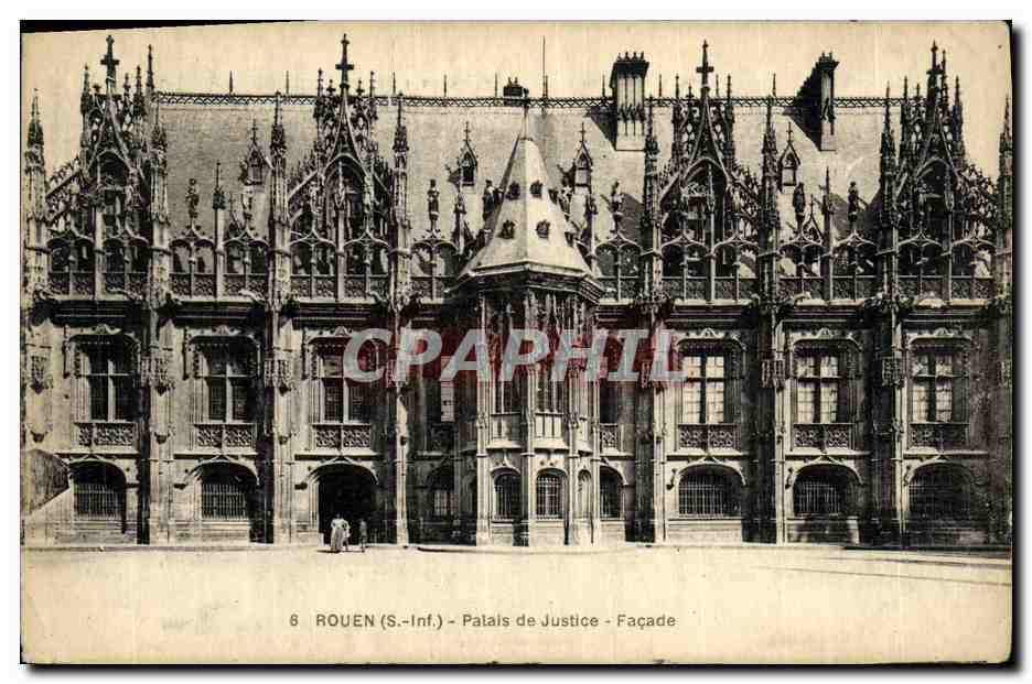 CPA Rouen Palais De Justice Facade 