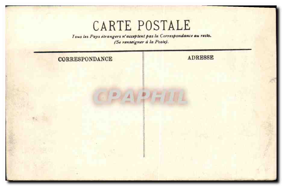 CPA Rouen Le Palais De Justice  — Rückseite