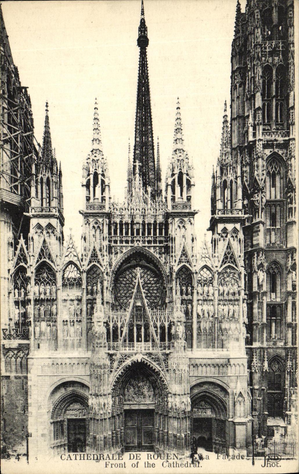CPA Cathedrale De Rouen Facade