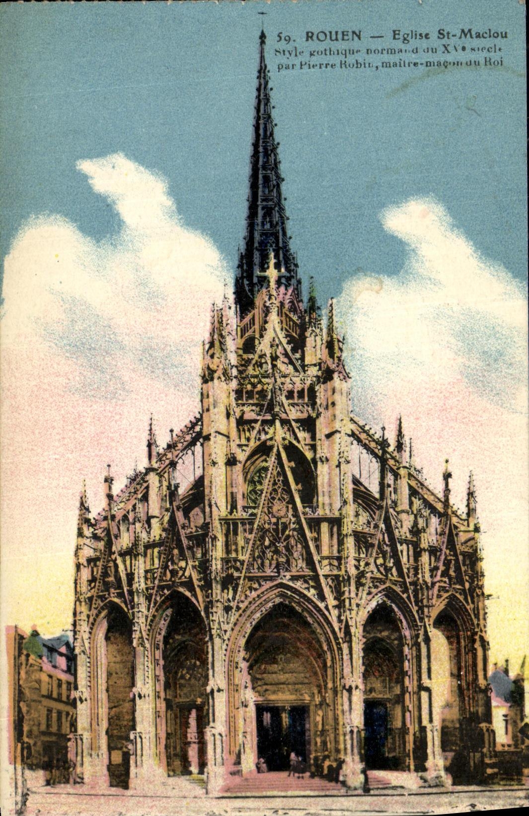 CPA Rouen Eglise St Maclou 